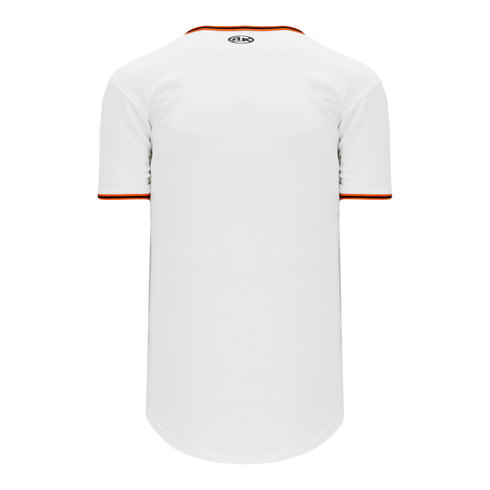Athletic Knit Full Button Baseball Jersey with Braided Trim (BA5500)